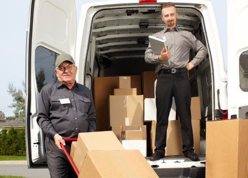 Careful furniture loading for a Swiss Cottage house move