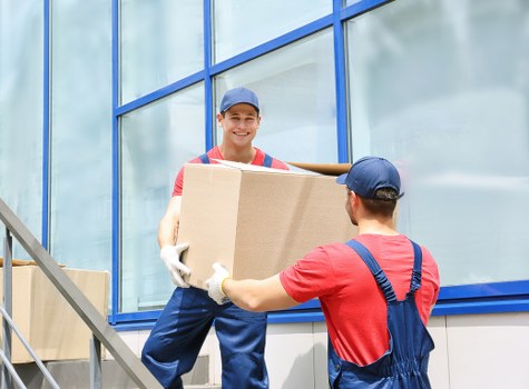 Careful handling of furniture and boxes during removals in Swiss Cottage
