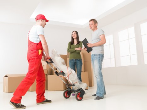 Loading furniture carefully during a Swiss Cottage home move